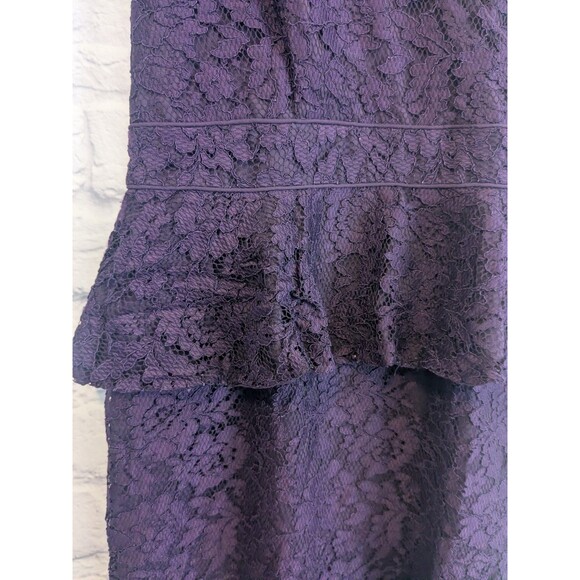 Ralph Lauren Peplum Lace overlay dress v-neck size 4 - Picture 4 of 8